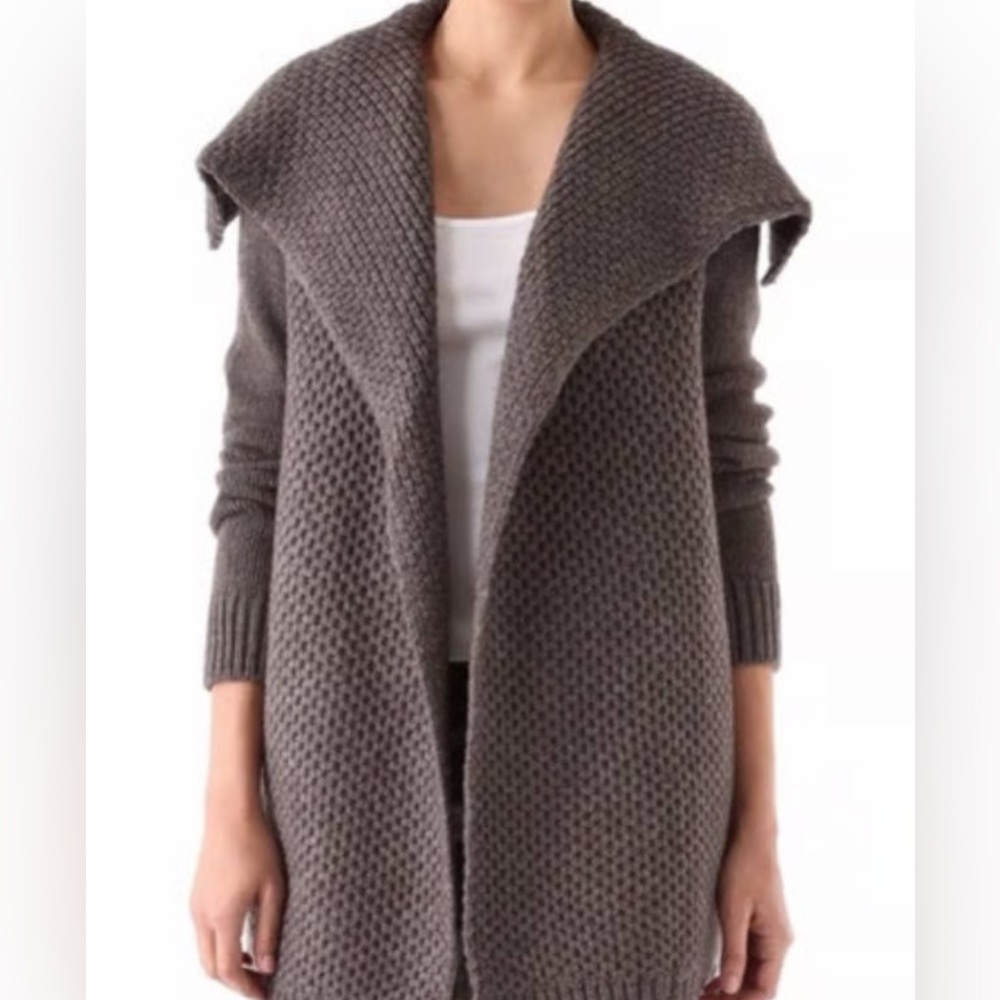 Vince Textured Gray Cardigan - Picture 4 of 5